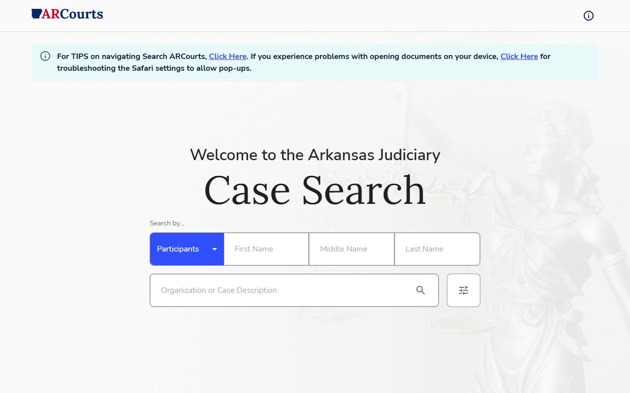 Crittenden County court records after arrest in Search ARCourts